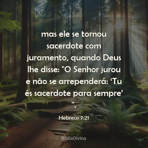 Hebreus 7:21