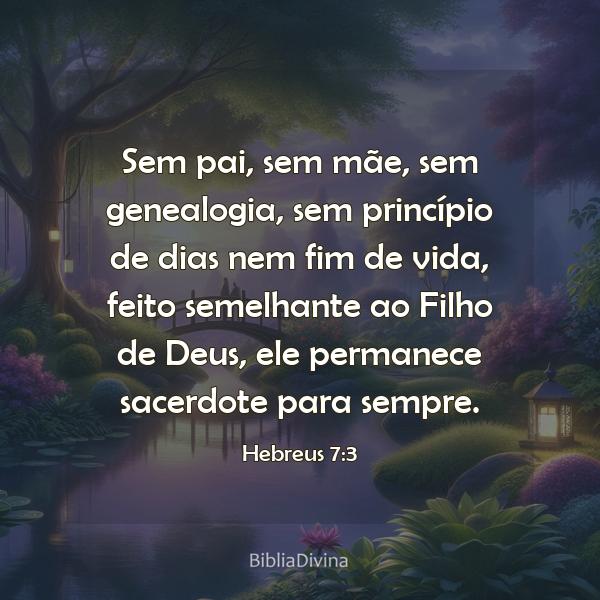 Hebreus 7:3