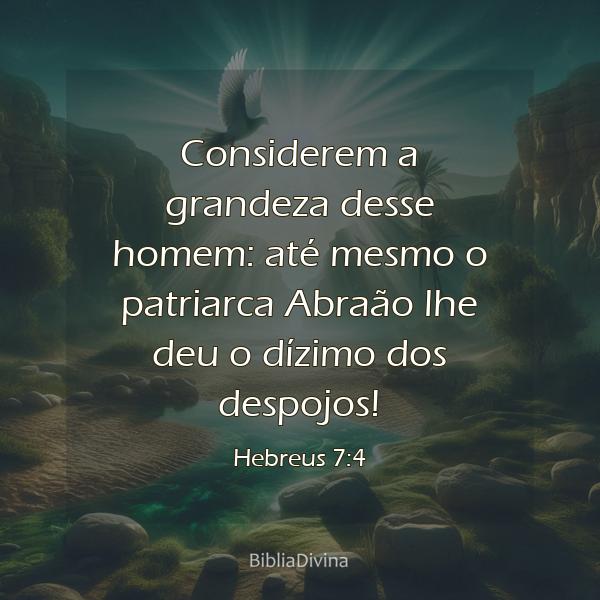 Hebreus 7:4