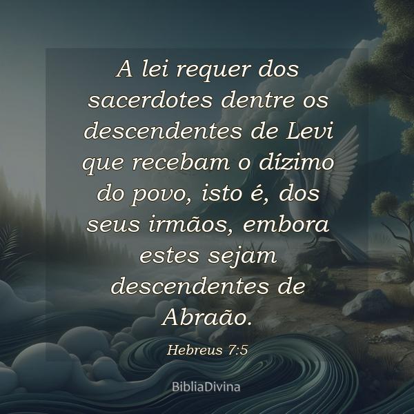 Hebreus 7:5