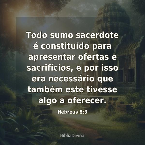 Hebreus 8:3