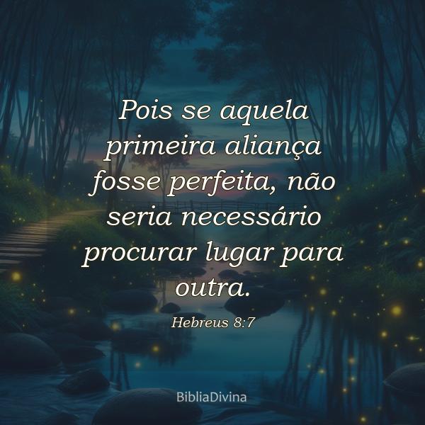 Hebreus 8:7