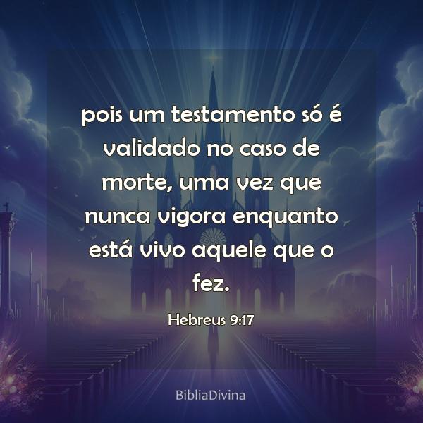 Hebreus 9:17