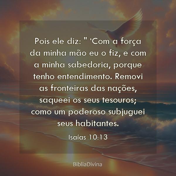 Isaías 10:13