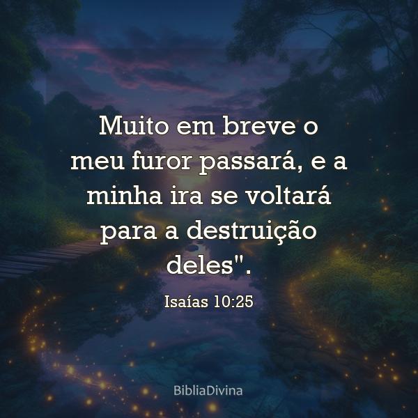 Isaías 10:25