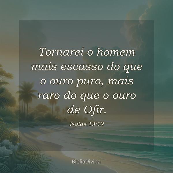 Isaías 13:12