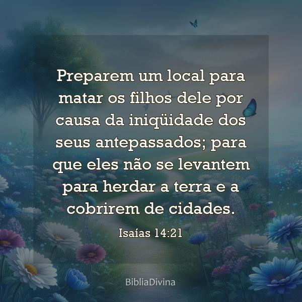 Isaías 14:21