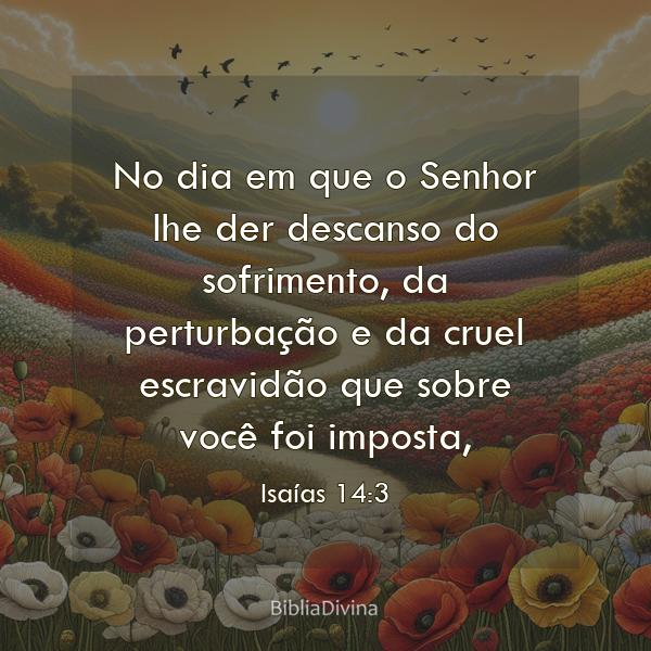 Isaías 14:3