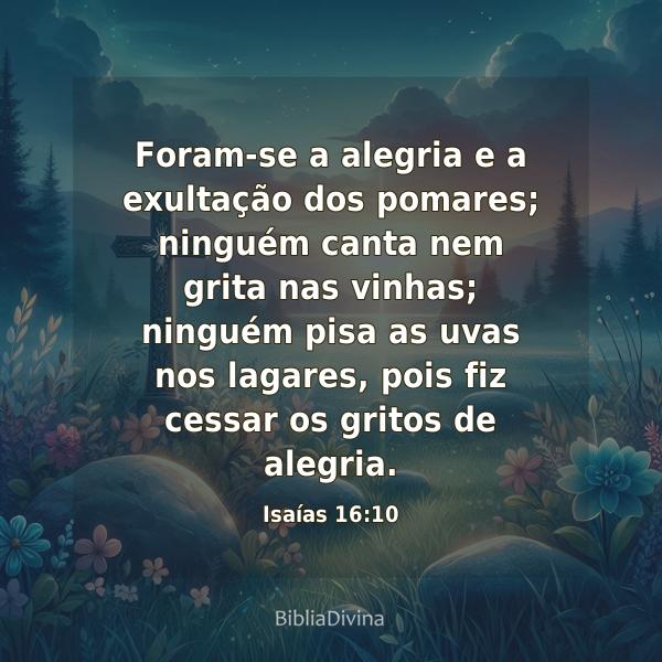 Isaías 16:10