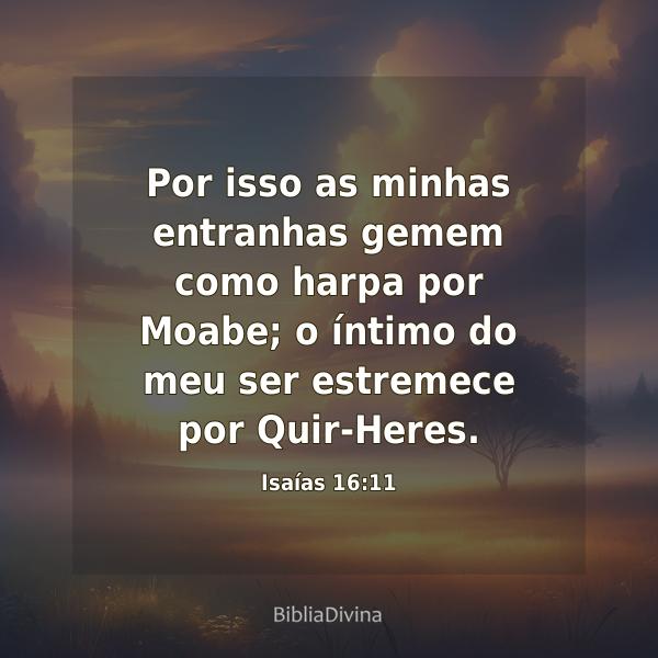 Isaías 16:11