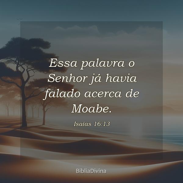 Isaías 16:13