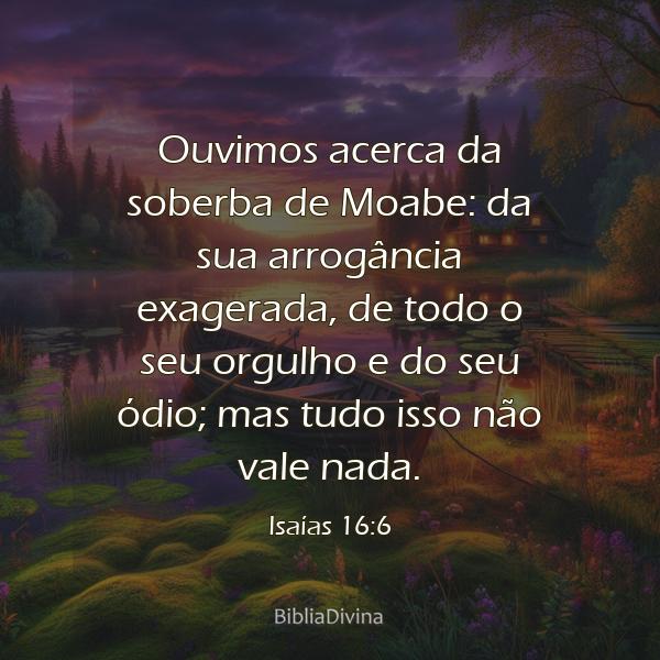 Isaías 16:6