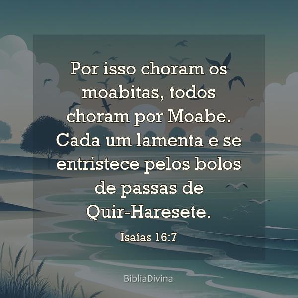 Isaías 16:7