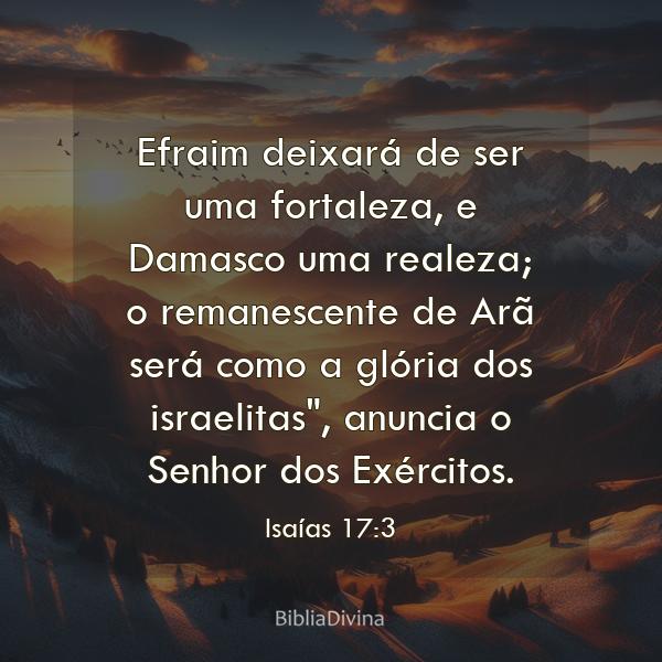 Isaías 17:3