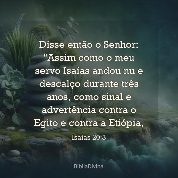 Isaías 20:3