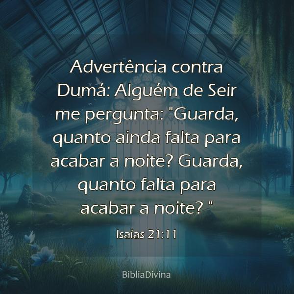 Isaías 21:11