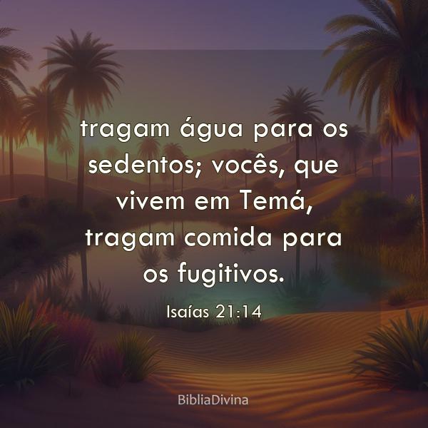 Isaías 21:14