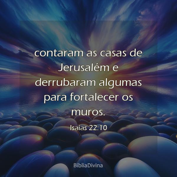 Isaías 22:10