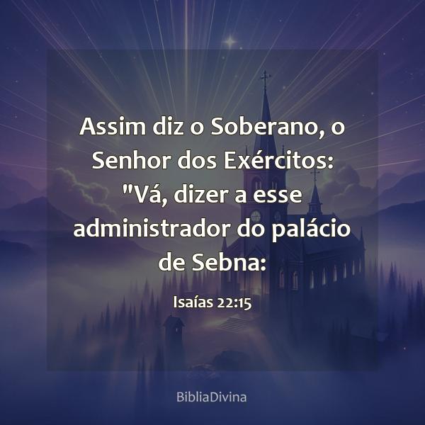 Isaías 22:15