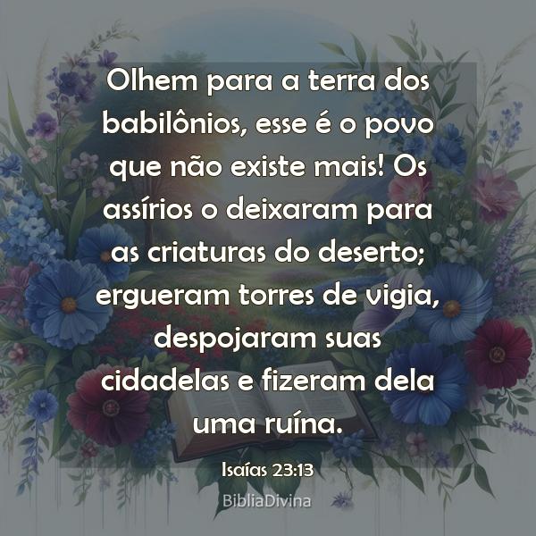 Isaías 23:13