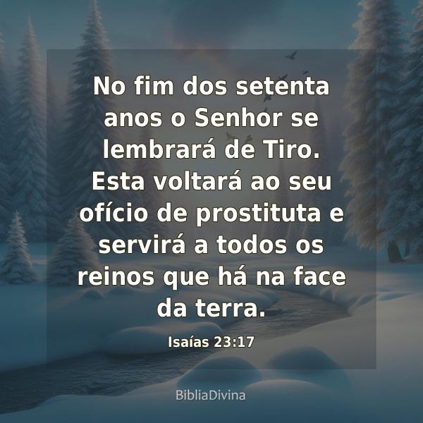 Isaías 23:17