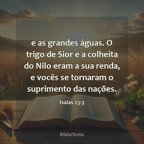 Isaías 23:3