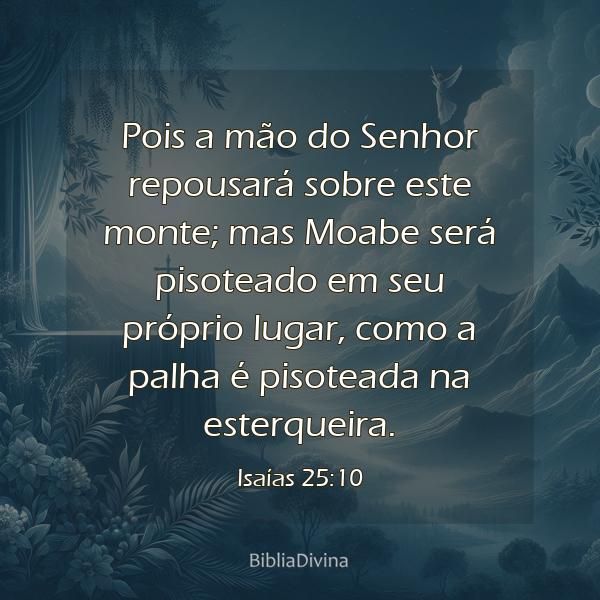 Isaías 25:10