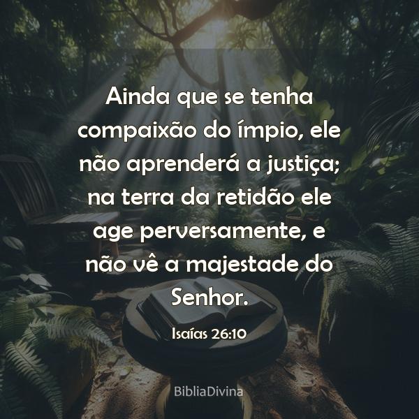 Isaías 26:10