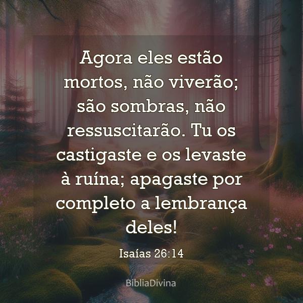 Isaías 26:14