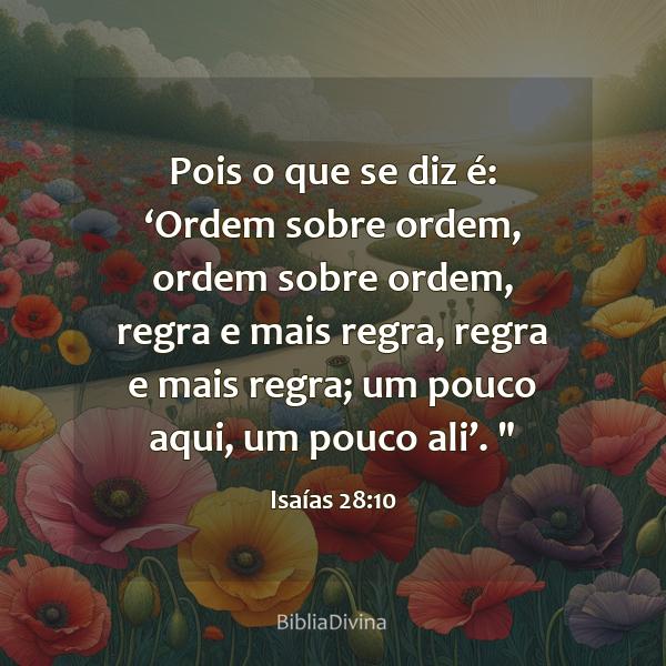 Isaías 28:10