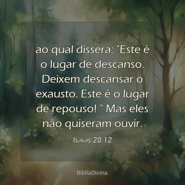 Isaías 28:12