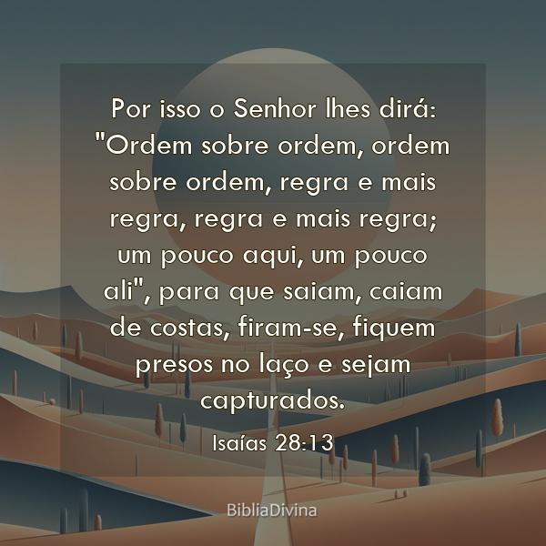 Isaías 28:13