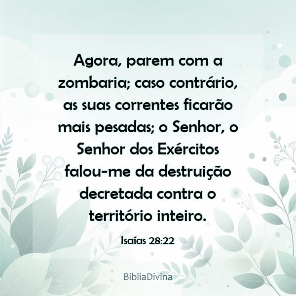 Isaías 28:22