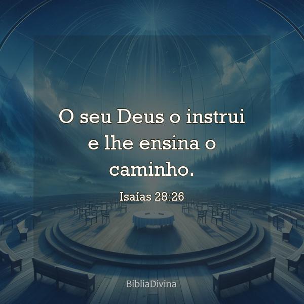 Isaías 28:26