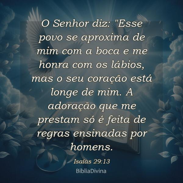 Isaías 29:13