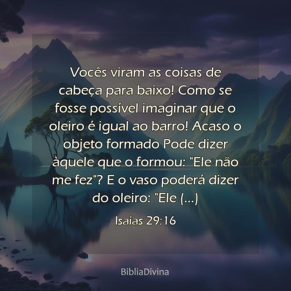 Isaías 29:16