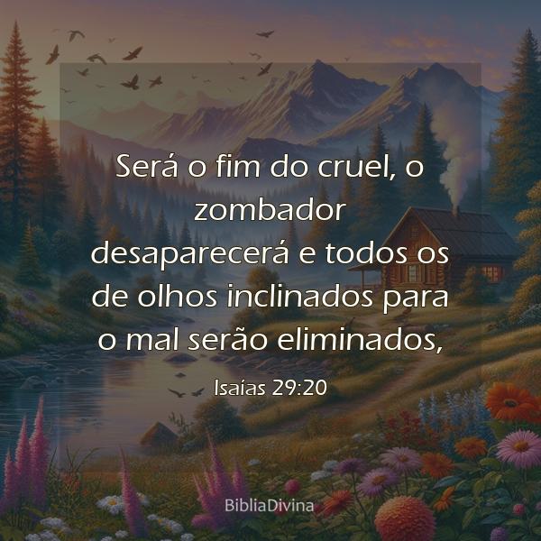 Isaías 29:20