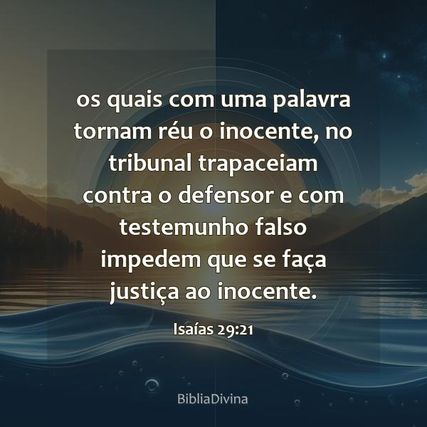 Isaías 29:21