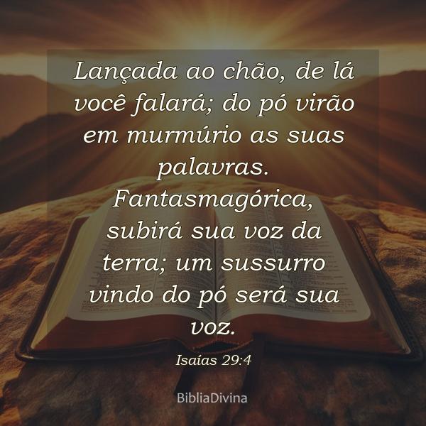 Isaías 29:4