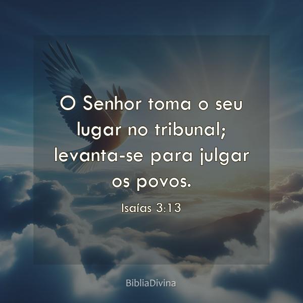 Isaías 3:13