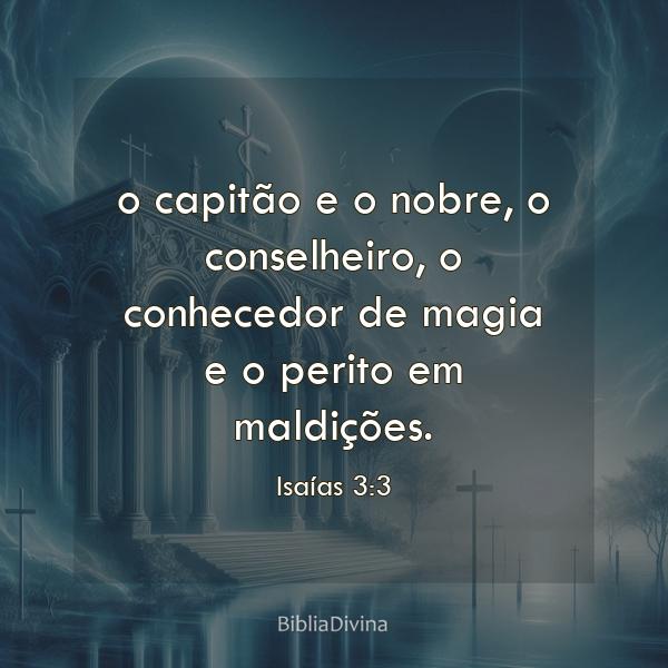 Isaías 3:3