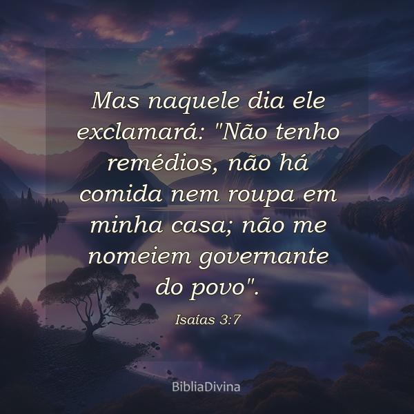 Isaías 3:7