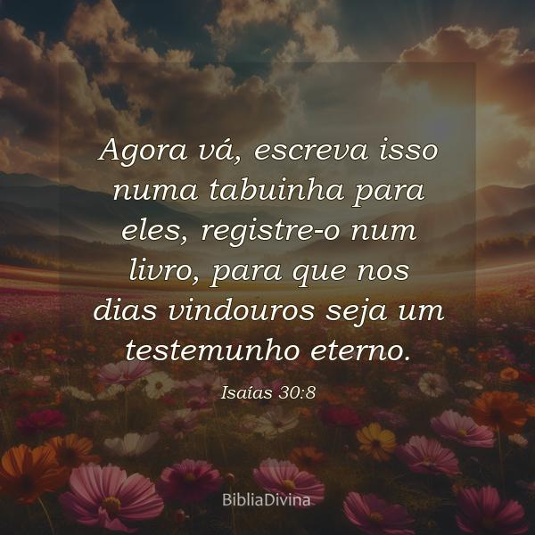 Isaías 30:8