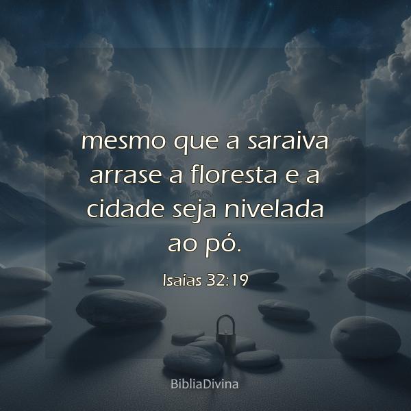 Isaías 32:19