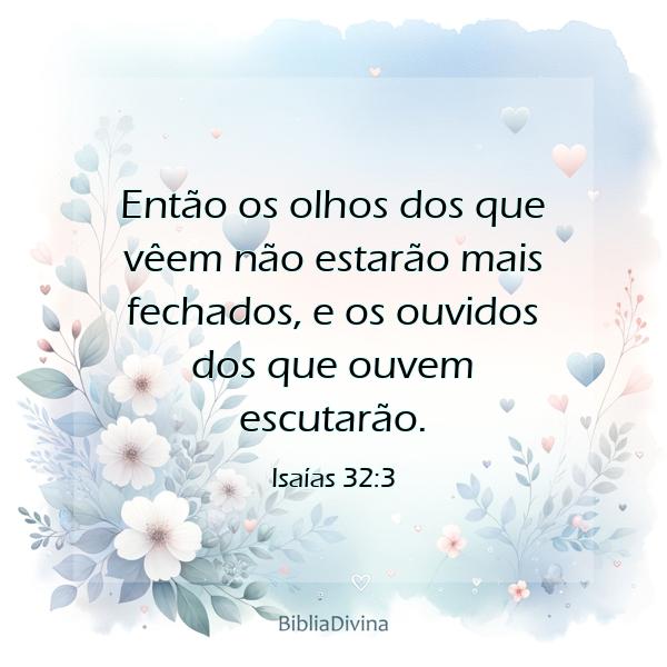 Isaías 32:3