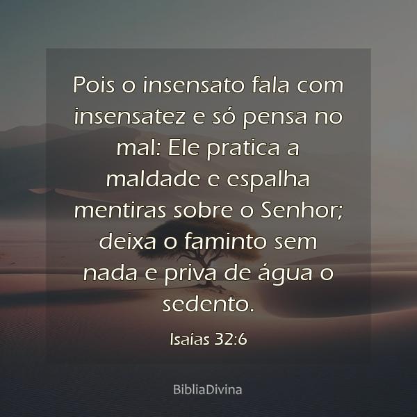 Isaías 32:6