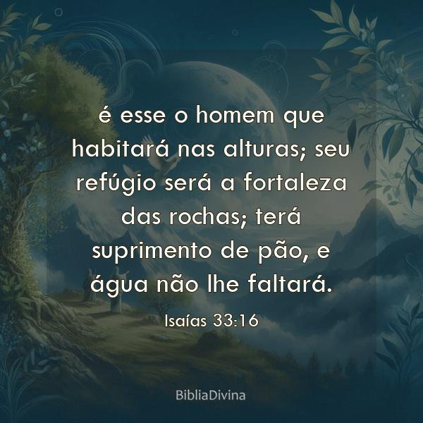 Isaías 33:16