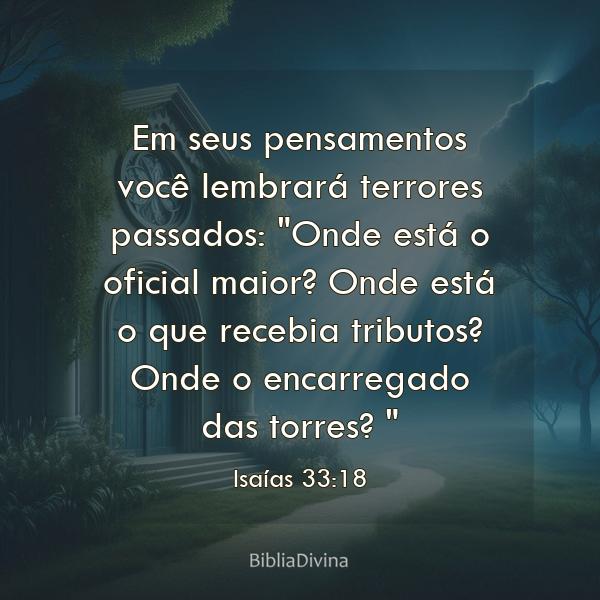 Isaías 33:18