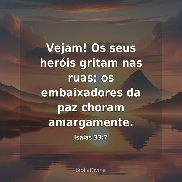 Isaías 33:7