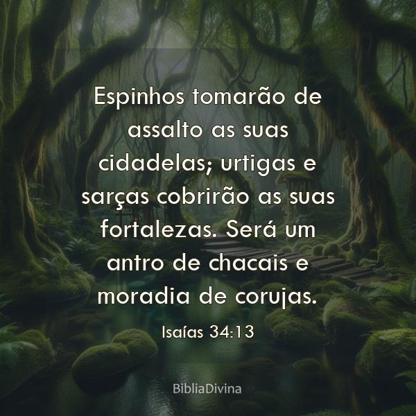 Isaías 34:13